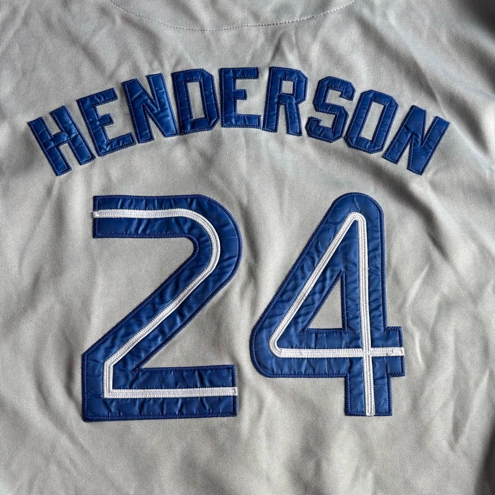 Toronto Blue Jays Rickey Henderson #24 Jersey 1993 World Series Cooperstown